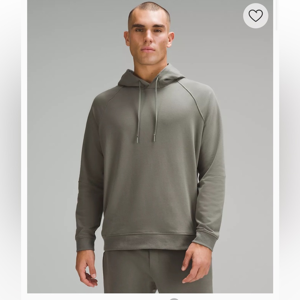 Lululemon City Sweat Green/Grey Pullover Hoodie, Medium